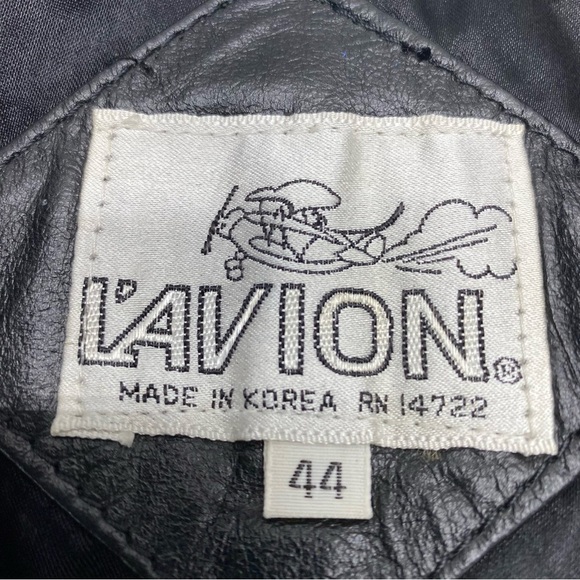 Men's Black Leather Vest 44 VNT L’AVION Pockets Back Buckle BIKECORE - Picture 3 of 12